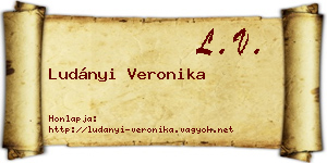 Ludányi Veronika névjegykártya