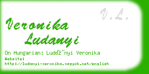 veronika ludanyi business card